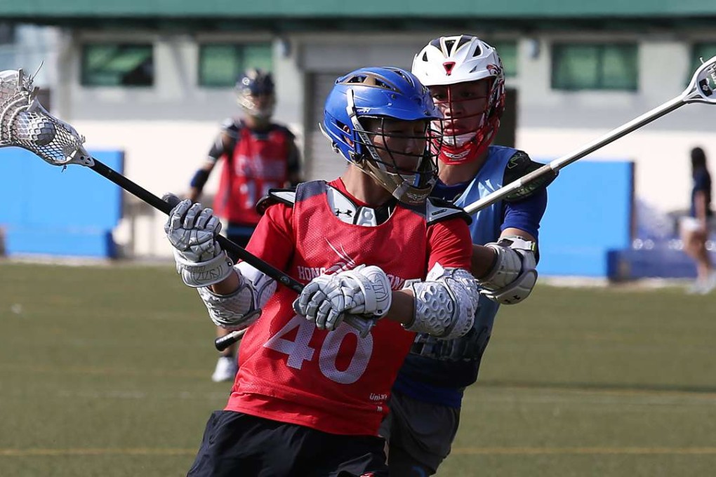 Hong Kong’s Chan Hon-kei (left) in action against Team JJ. Photos: Jonathan Wong