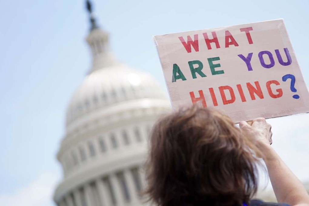 Protestors gather in Washington, DC. Photo: AFP