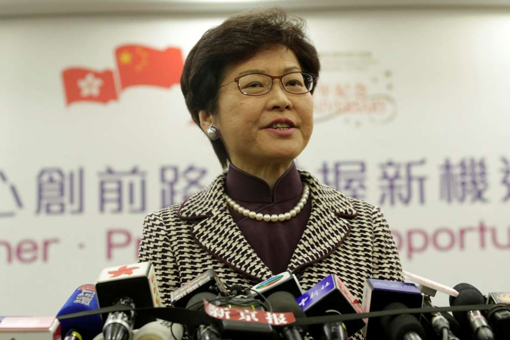 Carrie Lam will break the gender barrier to become Hong Kong’s first female Chief Executive on July 1. Photo: Reuters