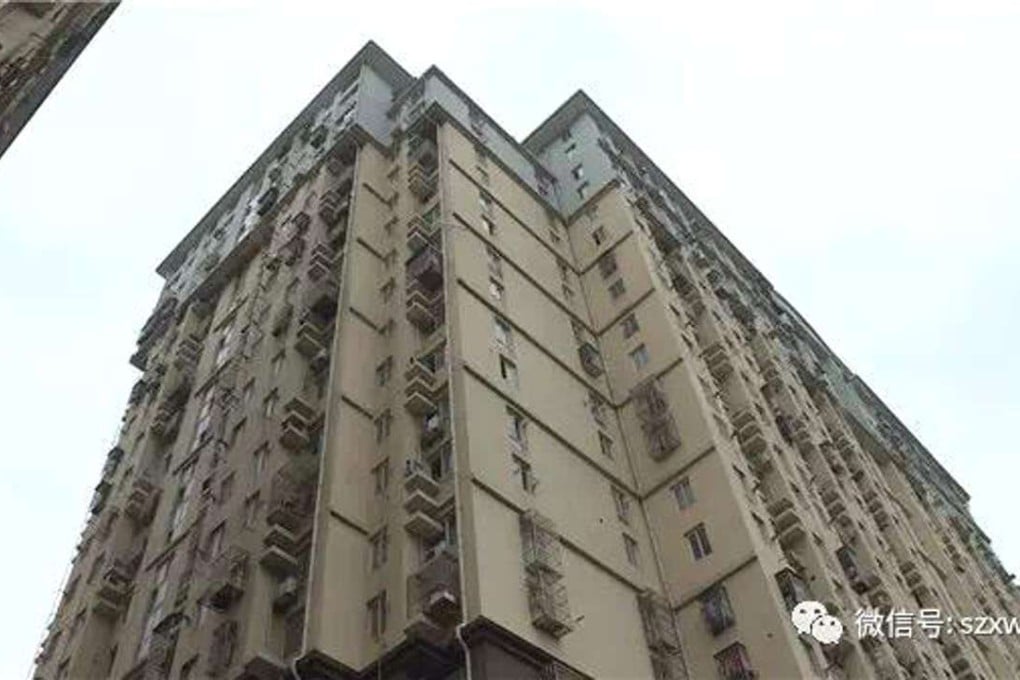 The block where the boy jumped. Photo: Handout