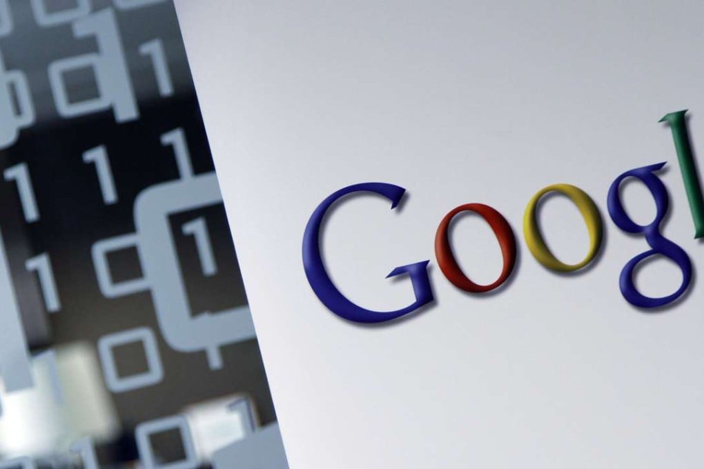 The Google logo as the US tech giant settled an anti-trust case with Russian competition authorities over the use of its Android system. Photo: AP