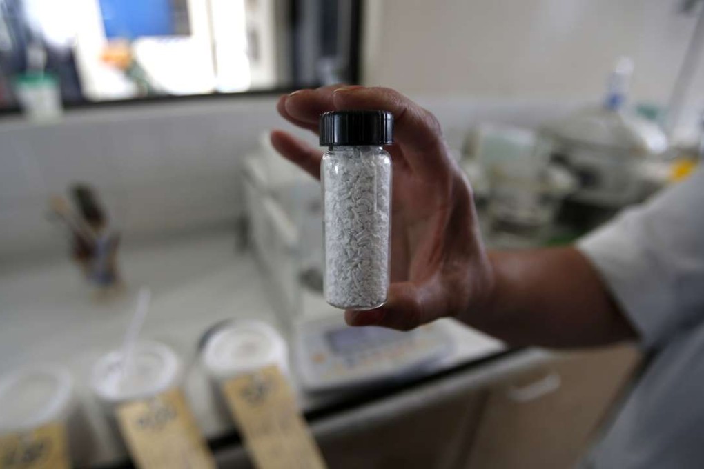 Lithium carbonate processed from the Rockwood Lithium mine on the Atacama salt flat, the largest lithium deposit currently in production, in Antofagasta, northern Chile. Photo: REUTERS