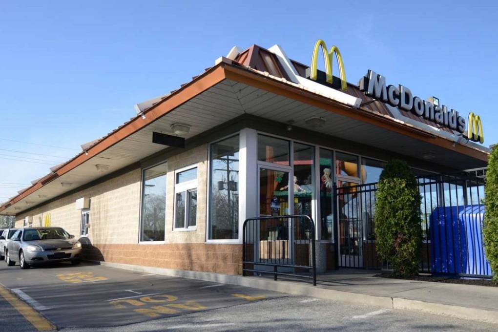 The McDonald's restaurant where a member of staff recognised the car of fugitive Steve Stephens. REUTERS/Alan Freed