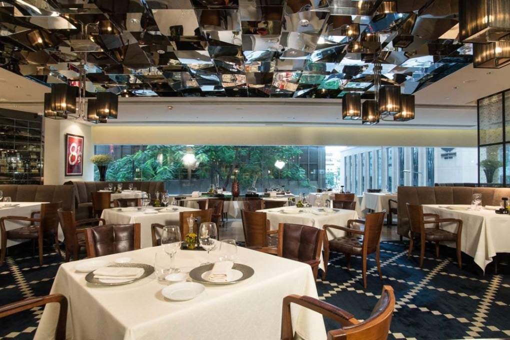 The interior of 8½ Otto e Mezzo Bombana.