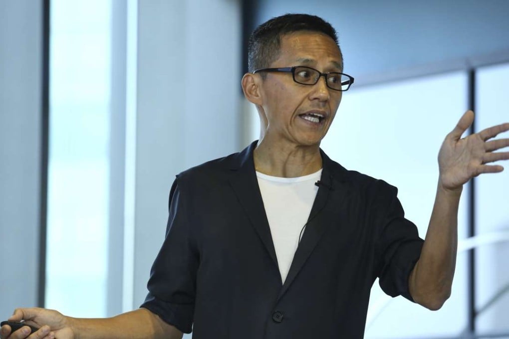HKBN chief executive William Yeung Chu-kwong speaks at the company’s interim results press conference on Thursday. Photo: Jonathan Wong