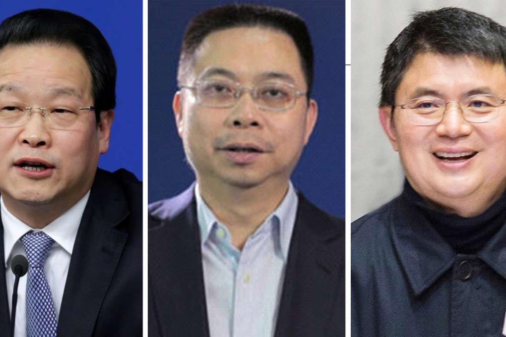 From left, Xiang Junbo, Yao Zhenhua and Xiao Jianhu have all run afoul of the authorities. Photo: Handout