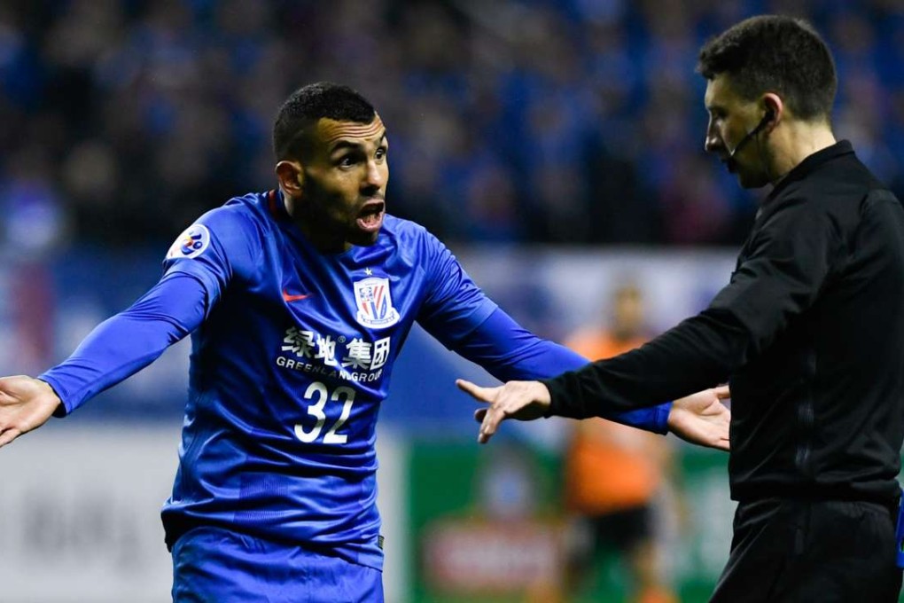 Shanghai Shenhua's Carlos Tevez. Photo: Reuters