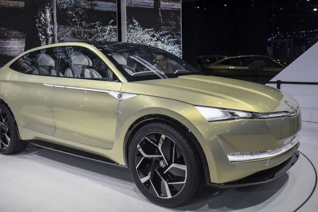 A Skoda AG Vision E concept electric SUV on display at Auto Shanghai 2017. Photo: Bloomberg