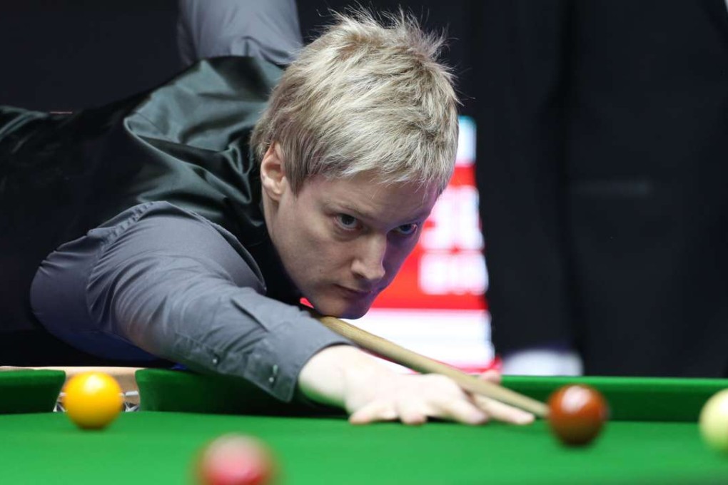 Neil Robertson eased into the second round of the world championship where he will meet Marco Fu. Photo: Xinhua