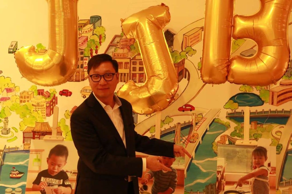 Mak quit his high-paid job in finance after 15 years and used his savings to set up the two Montessori centres with his business partner after becoming increasingly disillusioned to the corporate environment. Photo: Island Children's Montessori School Hong Kong