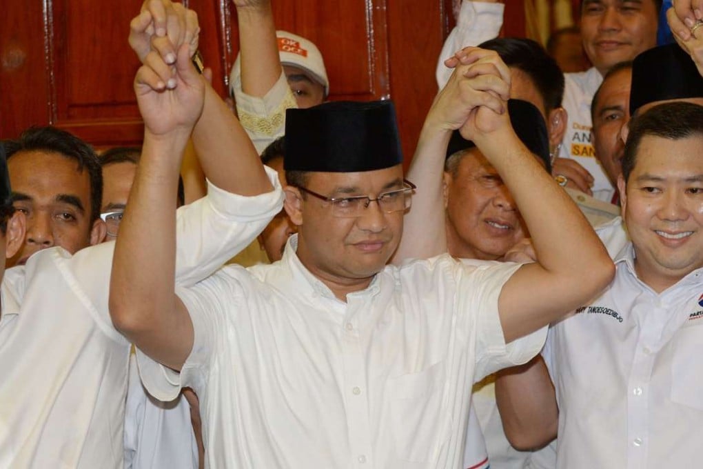 Anies Baswedan won the Jakarta election. Photo: AFP