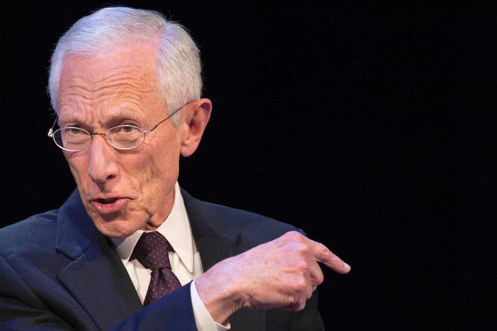 Federal Reserve Vice Chair Stanley Fischer gestures as he said that two more interest rate increases by the US are likely for the rest of 2017. Photo: AFP