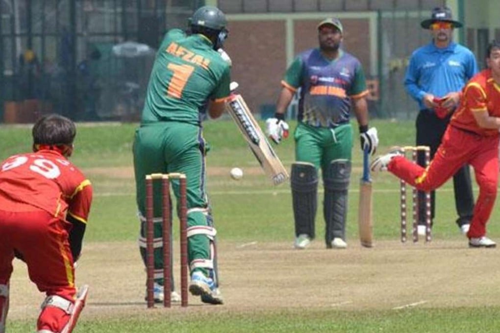 China bowl against Saudi Arabia out in the World Cricket League qualifier. Photo: ICC