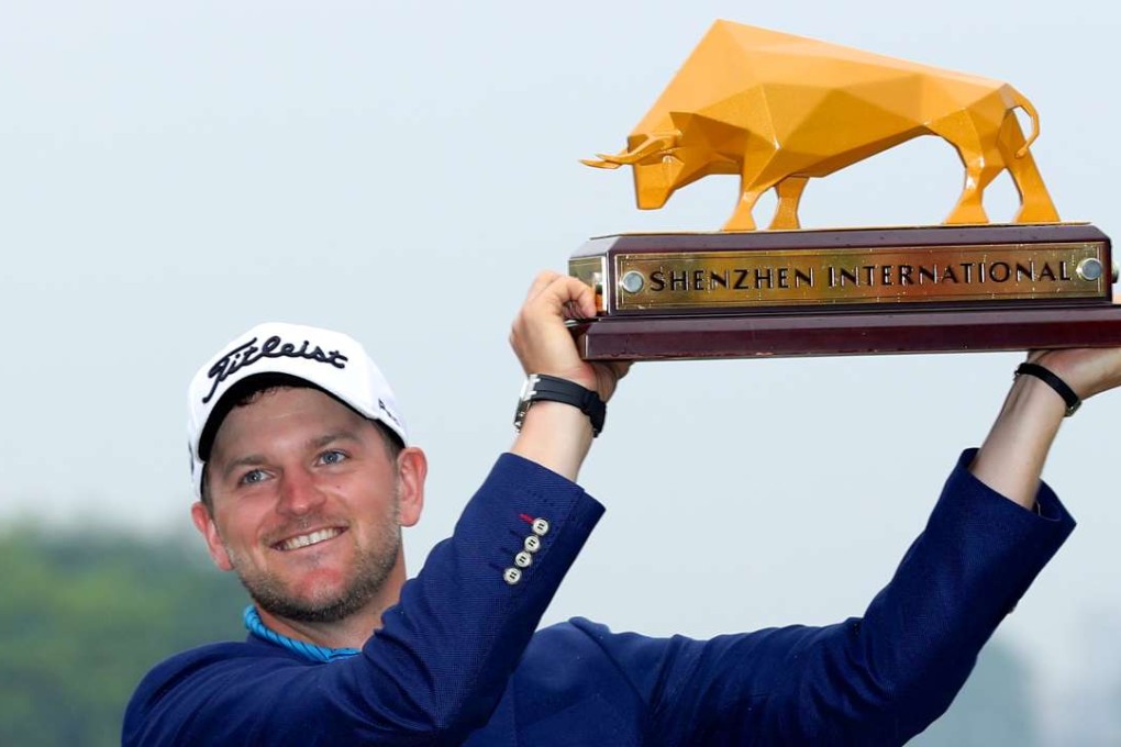 Bernd Wiesberger after winning the Shenzhen International. Photos: Handout