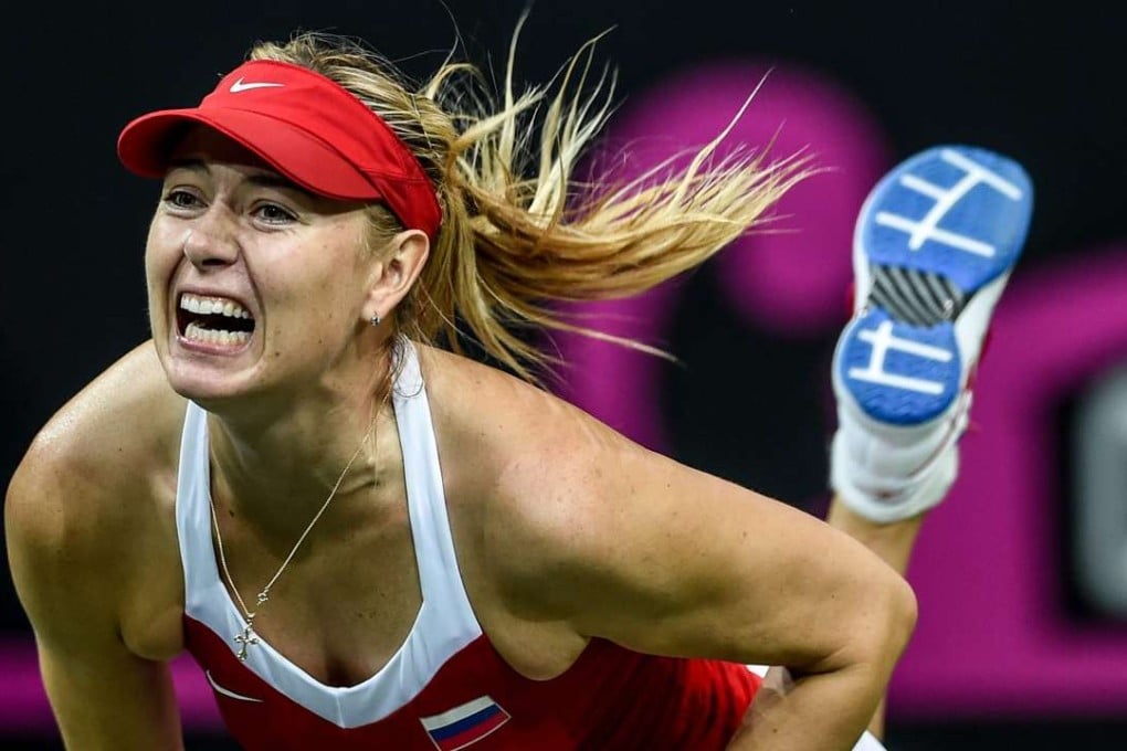 Maria Sharapova in action in November 2015. Photo: EPA