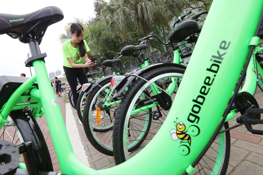 Nine Gobee bikes have been found damaged since the app launched. Photo: Felix Wong