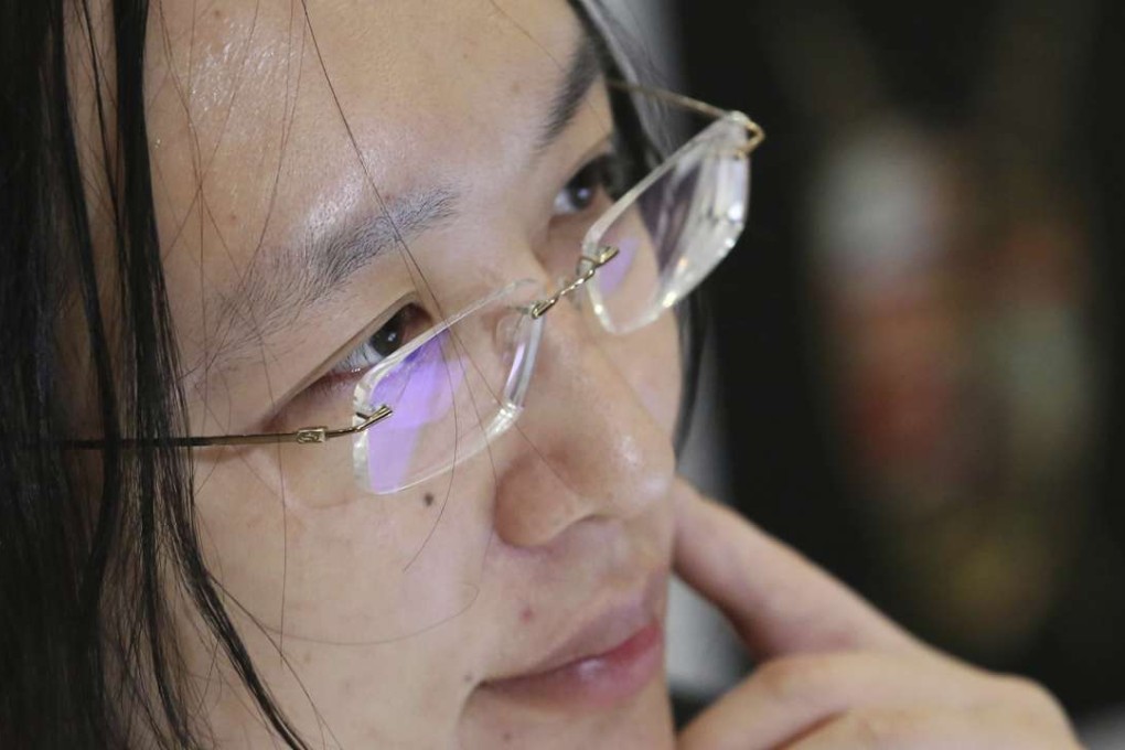 Taiwan's digital minister Audrey Tang listens to a question during an interview in Seoul earlier this month. Photo: Associated Press