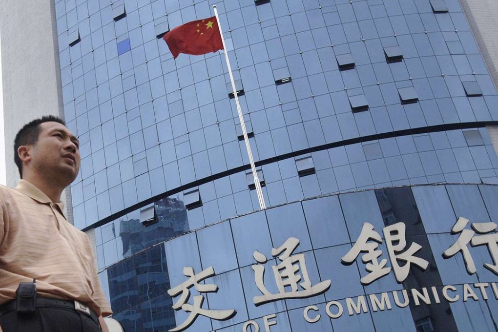 Mainland banks were among Tuesday’s big winners in Hong Kong. Bank of Communications jumped 2.9 per cent to close at HK$6.1. Photo: Reuters