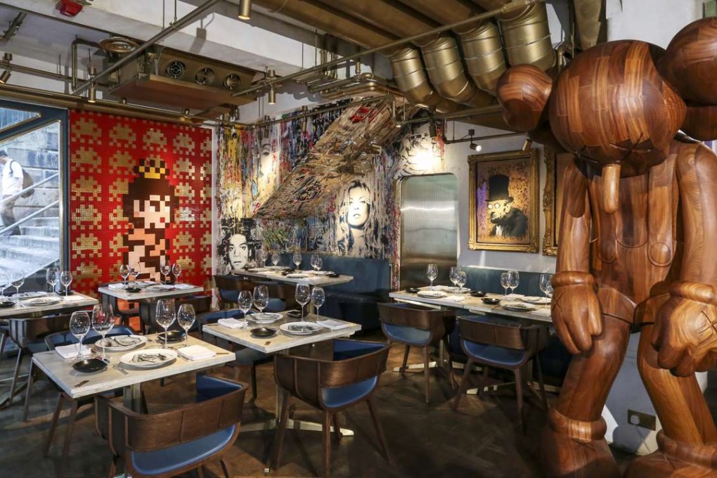 The interior of Bibo in Sheung Wan. Chiang favours some restaurants because they have great interiors to go with the food. Photo: Nora Tam