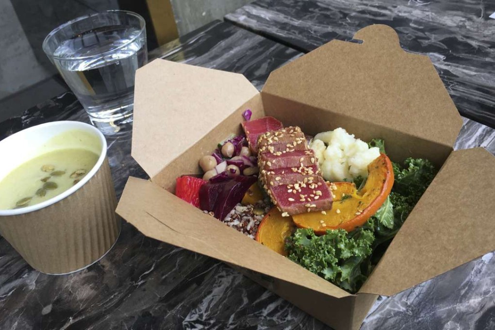 Assorted salad from Kale in Causeway Bay. Photo: Julia Hollingsworth
