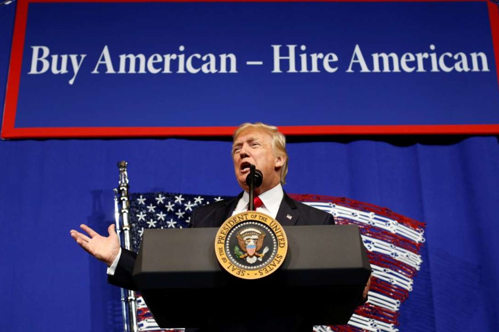 US President Donald Trump has ordered a review of the H-1B visa programme, which is relied on by technology firms to bring in high-skilled foreign workers. Photo: Reuters