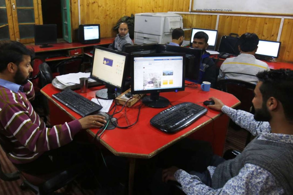 The Jammu and Kashmir government ordered the banning of 22 social networking sites and instant messaging services in Kashmir for a month to prevent their misuse. Photo: EPA