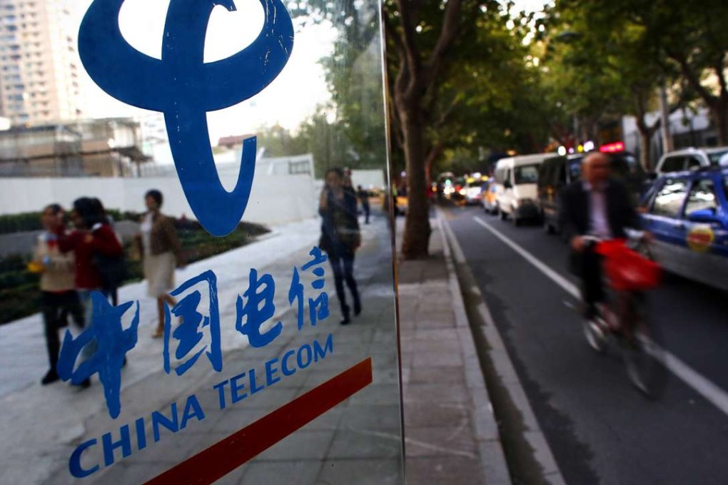 China Telecom’s net profit rose to 5.35 billion yuan for the first quarter of the year. Photo: Reuters