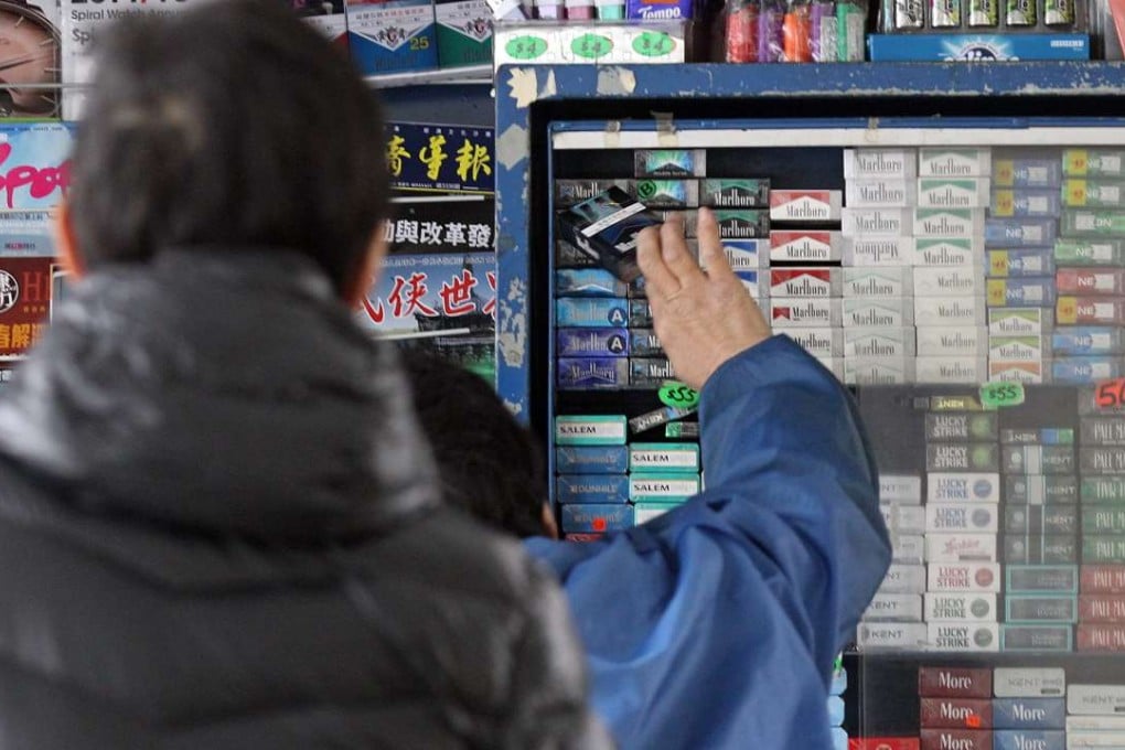 The tobacco industry is lobbying Hong Kong legislators not to approve a government proposal to enlarge the health warnings on cigarette packs. Photo: Edward Wong