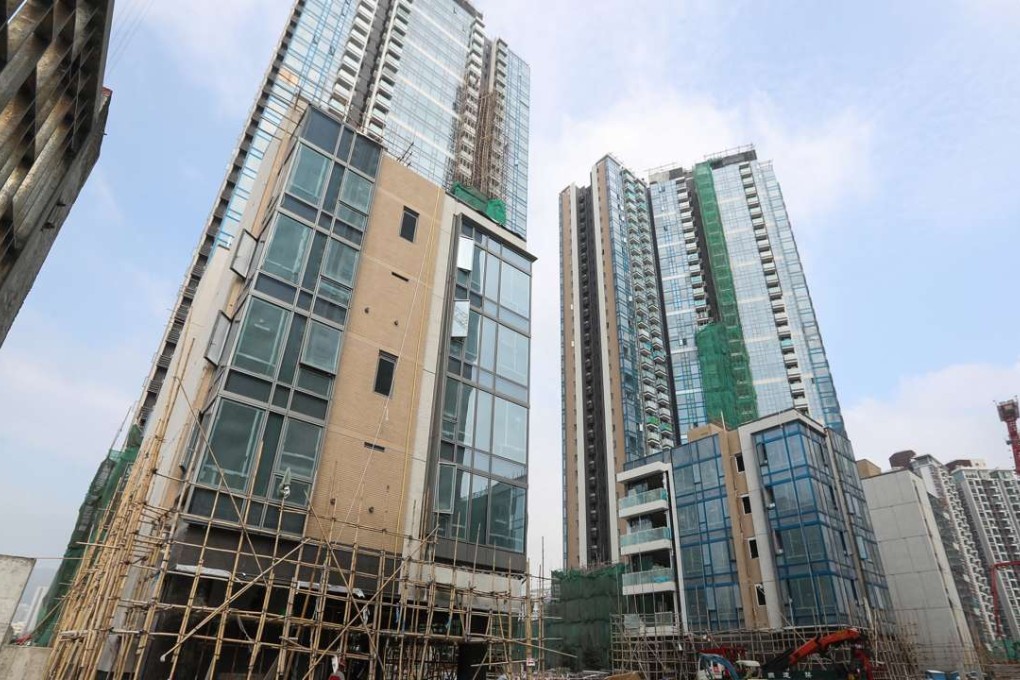 China Overseas Land & Investment's One Kai Tak apartments under construction as of January 2017 at Muk Ning Street at the former Kai Tak airport site. Photo: Edward Wong