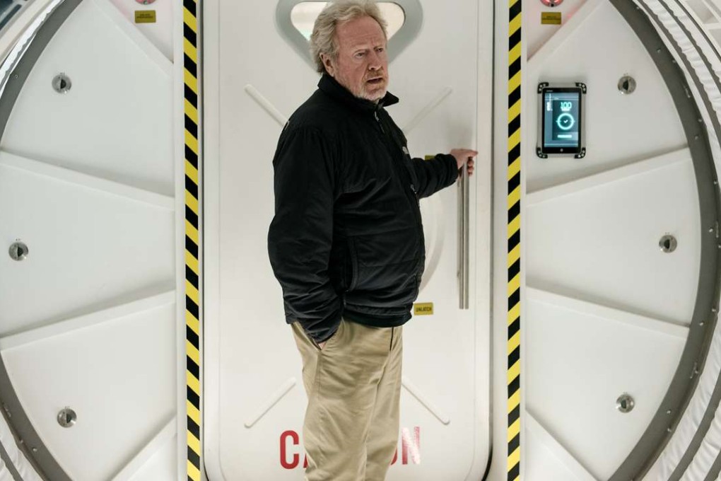 Director Ridley Scott on the set of the film ‘The Martian’. The director said he believes alien life is out there and warned one day they will come after the human race. Photo: 20th Century Fox