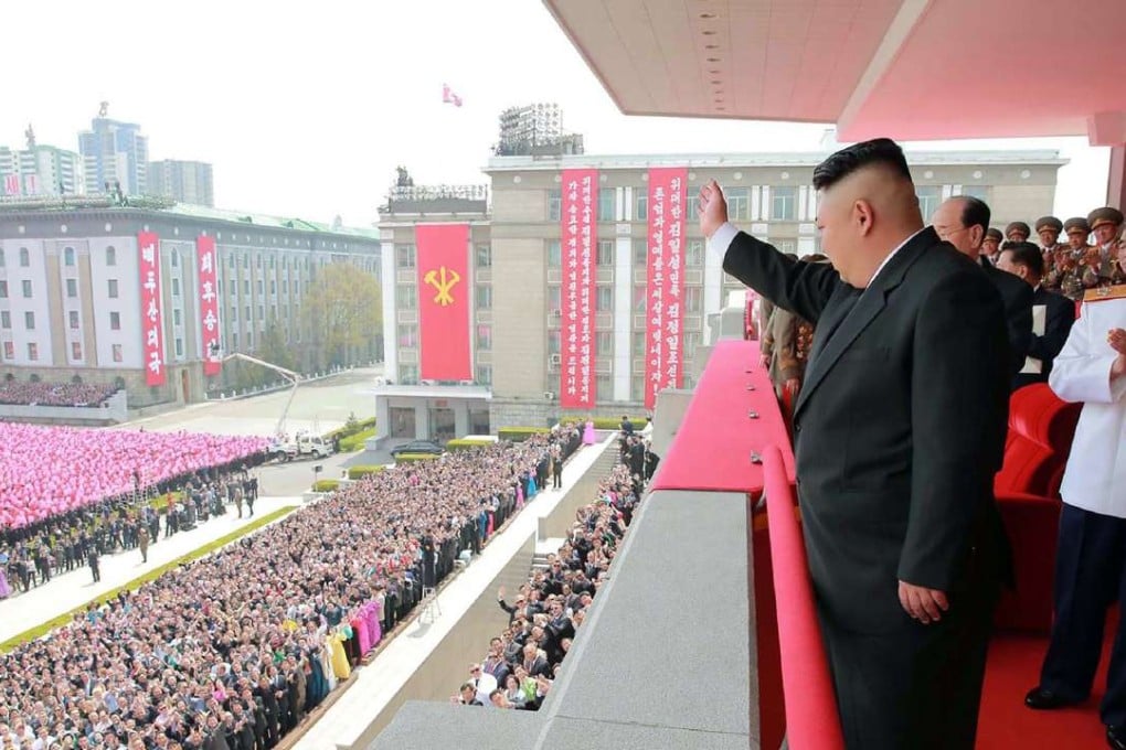North Korean leader Kim Jong-un in Pyongyang. Analysts say an oil embargo could paralyse Kim’s government. Photo: AFP