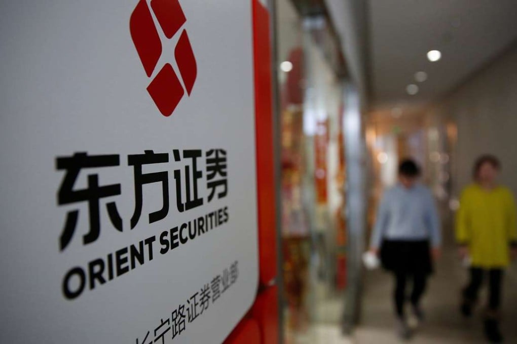 Brokers are expected to reduce reliance on the brokerage business as the velocity in the A-share market has decreased, Morgan Stanley says. Photo: Reuters