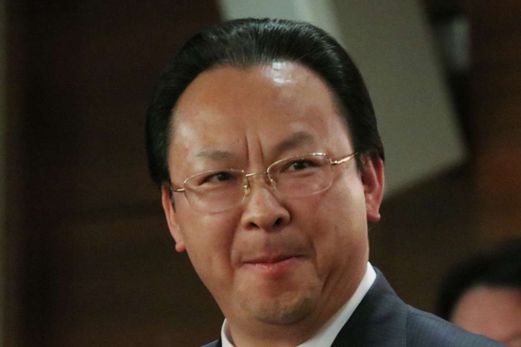 Tan Tieniu is reported to have had “discussions and exchanges” with teachers and students at a Causeway School. Photo: Felix Wong