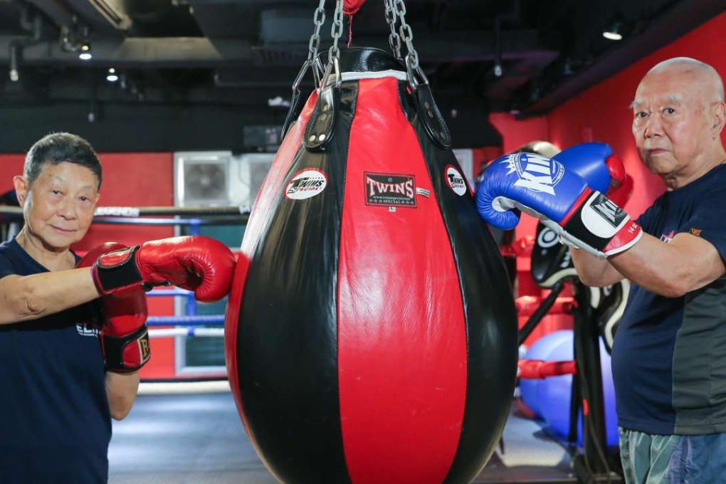 Anne Chen’s parents train in her Thai boxing gym. Photo: Handout