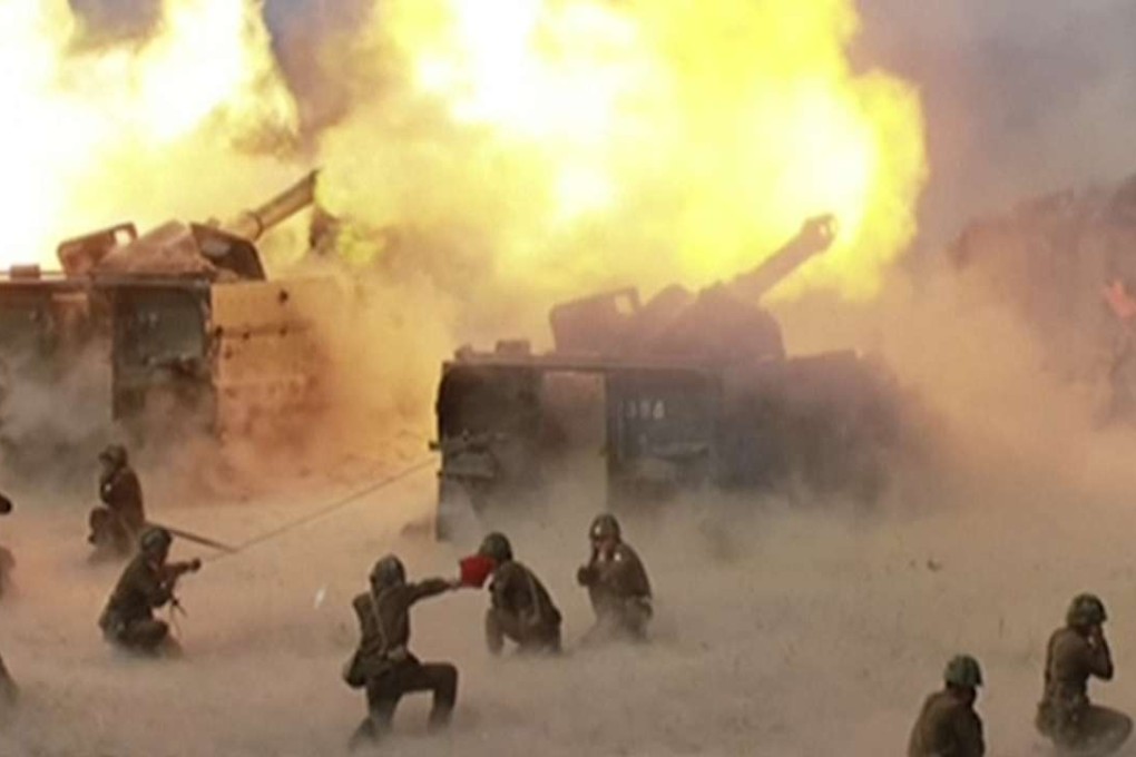 A demonstration by North Korean military forces to celebrate its army’s 85th anniversary, as broadcast in a news bulletin in North Korea on April 26, 2017. Photo: AP