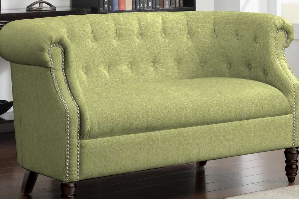 Pantone (sofa, above) believes pops of verdant hues in the home help us reconnect with nature.
