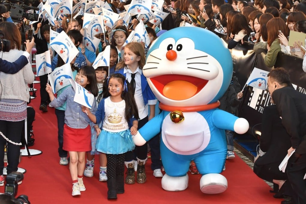 Doraemon on the red carpet at the Tokyo International Film Festival. Photo: AFP