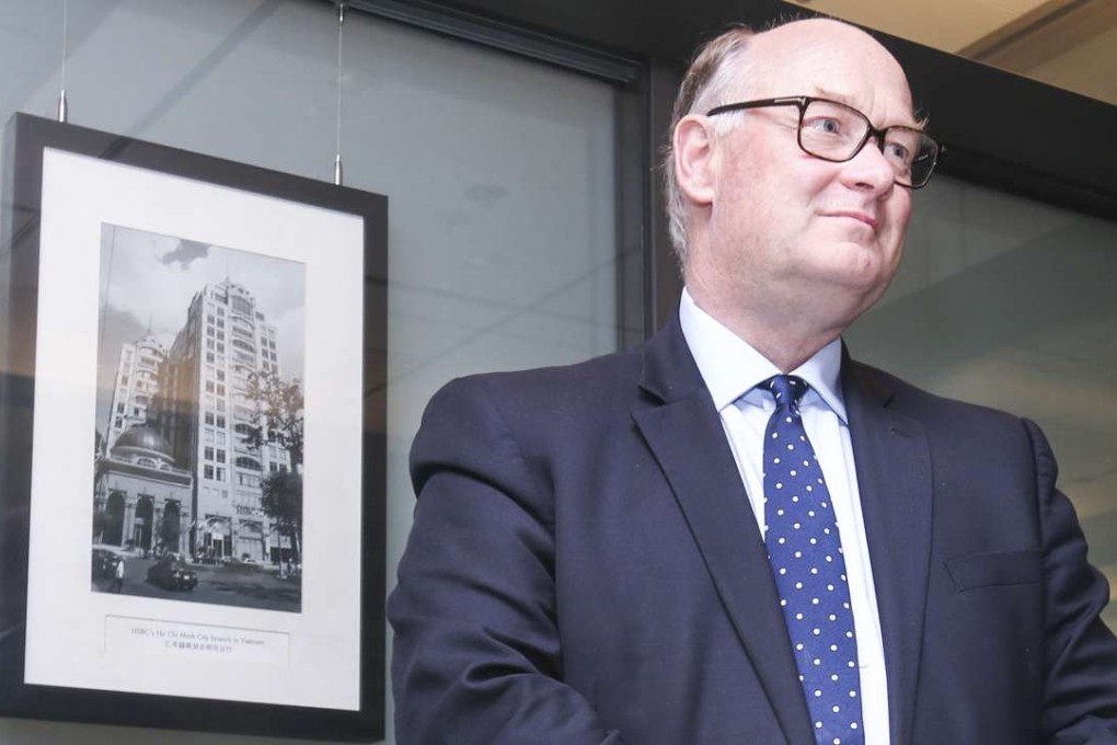 HSBC chairman Douglas Flint envisions major disruptions to the banking sector from new technology during the next five years. Photo: David Wong