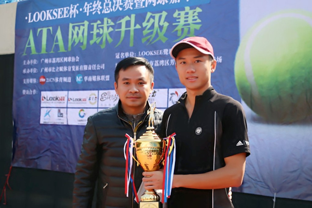 Li Zhiguang (left) with the first ATA champion, Leo Tang. Photo: SCMP picture