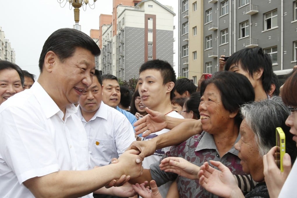 President Xi Jinping pictured during a visit to Zhengding county four years ago. Photo: Xinhua