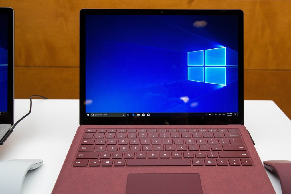 A view of the new Microsoft Surface Laptop following a Microsoft launch event, May 2, 2017 in New York City. The Windows 10 S operating system is geared toward the education market and is Microsoft's answer to Google's Chrome OS. Photo: AFP