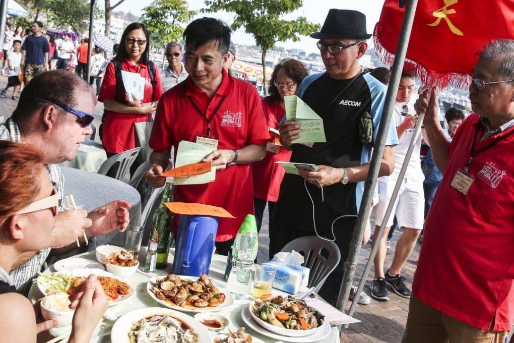 While a major draw of Cheung Chau is its seafood, tourists and restaurants are informed of the vegetarian period this year. Photo: Sam Tsang
