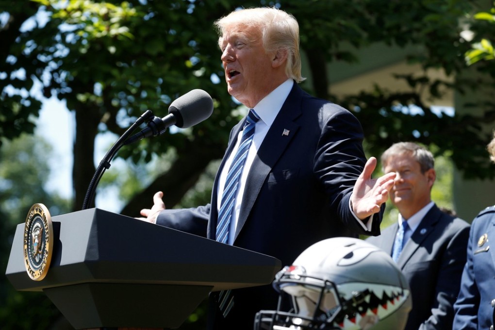 U.S. President Donald Trump in the Rose Garden of the White House in Washington, U.S., in file photo from May 2, 2017. Photo: Reuters