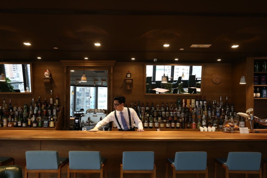 The well-stocked bar at Bar De Luxe in Hong Kong’s Central district. Photo: Jonathan Wong