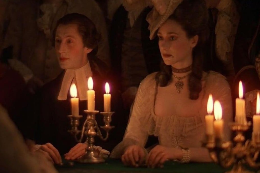 Murray Melvin (left) and Marisa Berenson in a scene from Barry Lyndon.