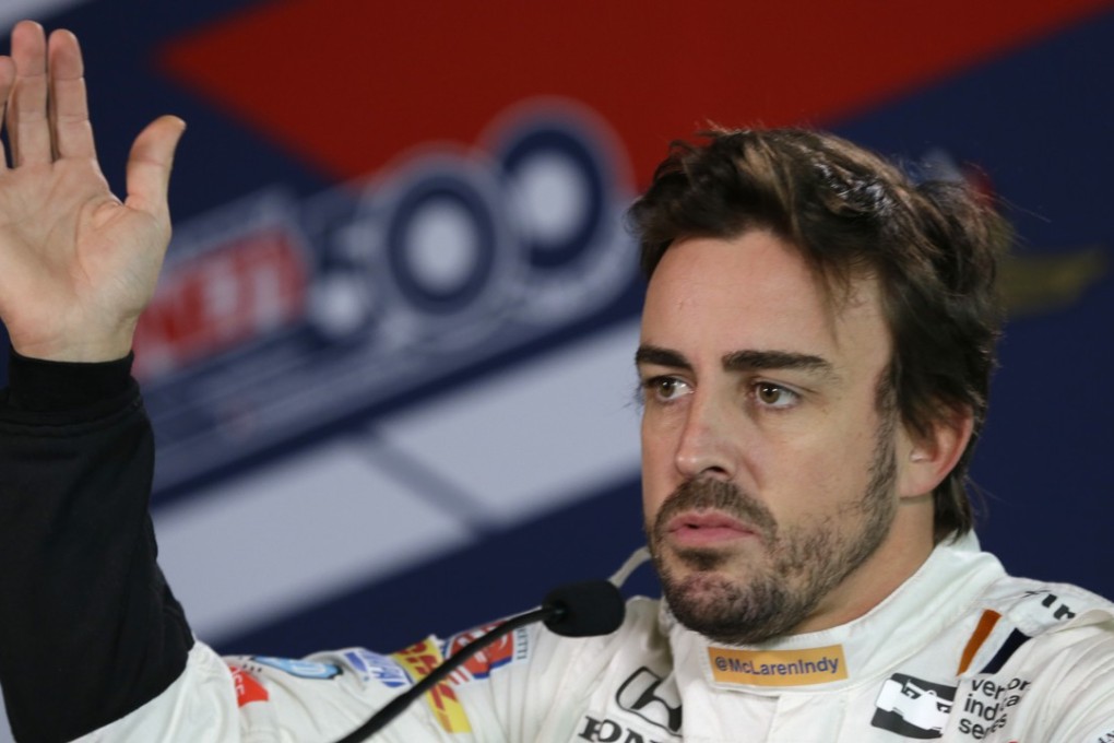 Fernando Alonso has completed his first day of practice in preparation for his IndyCar debut later this month. Photo: AP
