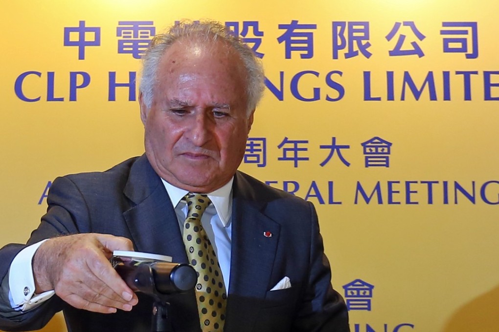 “Given Australia’s current situation, creating those conditions [to attract investment] will be a challenge, but we believe a critical ingredient is a bi-partisan and national approach to energy that gives the industry the confidence to invest,” said Michael Kadoorie, after CLP’s annual meeting on Friday. Photo: Edmond So