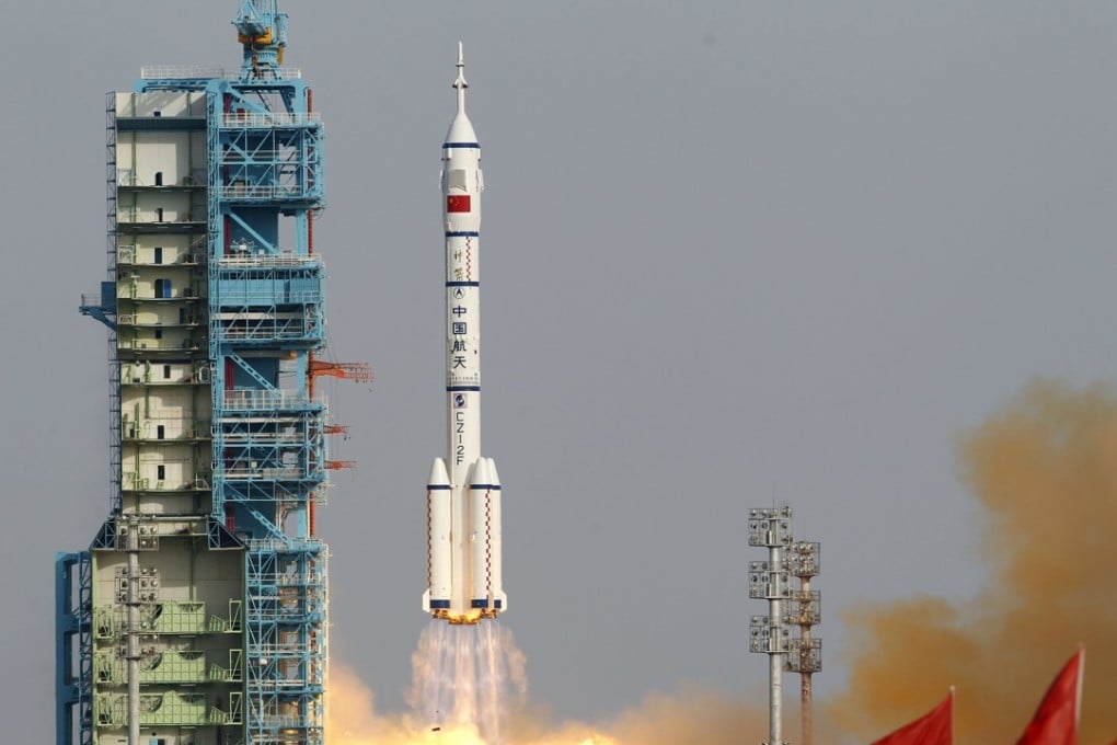 China’s Shenzhou IX spacecraft is launched from the Jiuquan Satellite Launch Centre in Inner Mongolia in June 2012. Photo: AP