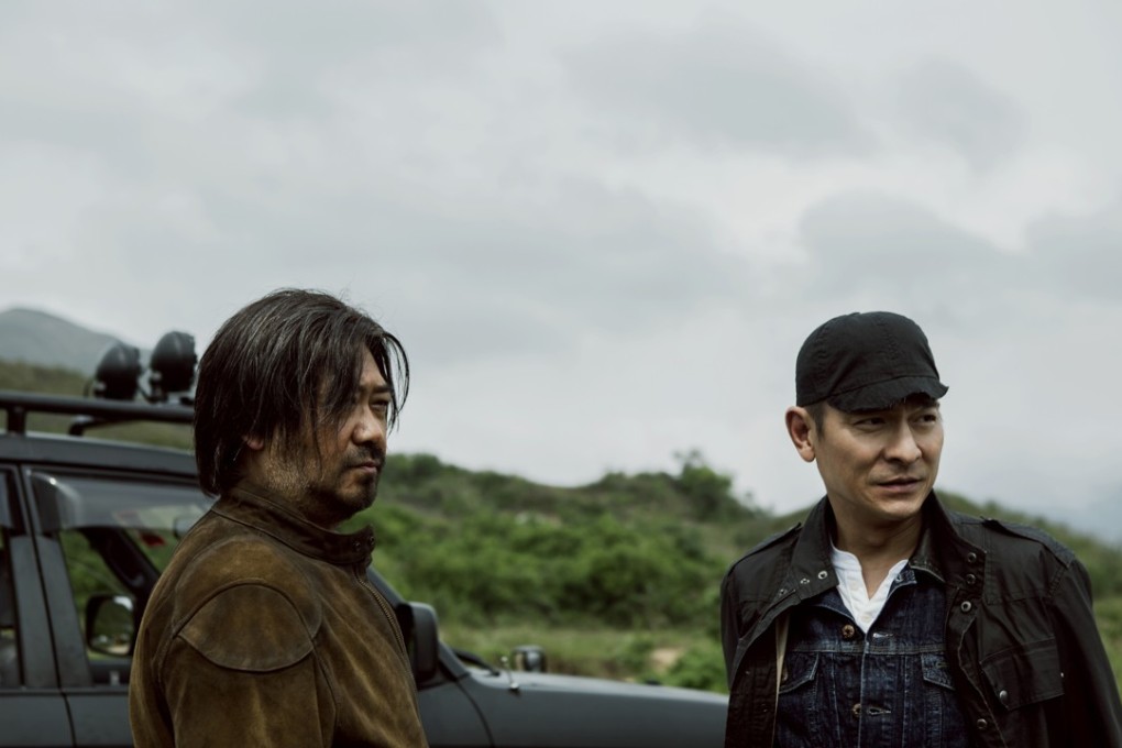 Chinese actor Jiang Wu and Andy Lau in a scene from Shock Wave, the top-grossing Chinese-language film in China over the May Day holiday.
