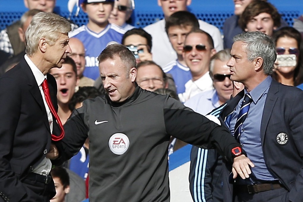 Arsenal manager Arsene Wenger (left) Jose Mourinho. Photo: AFP